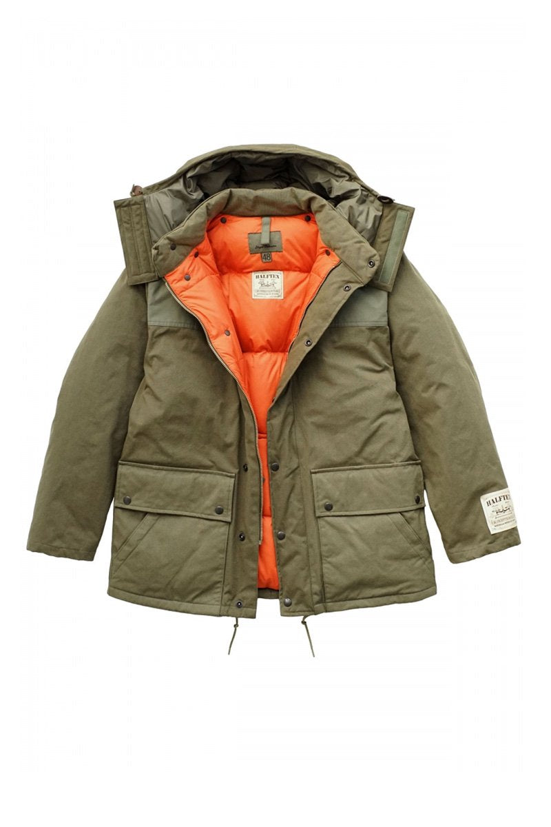 Nigel Cabourn - DONKEY DOWN JACKET HALFTEX - OLIVE