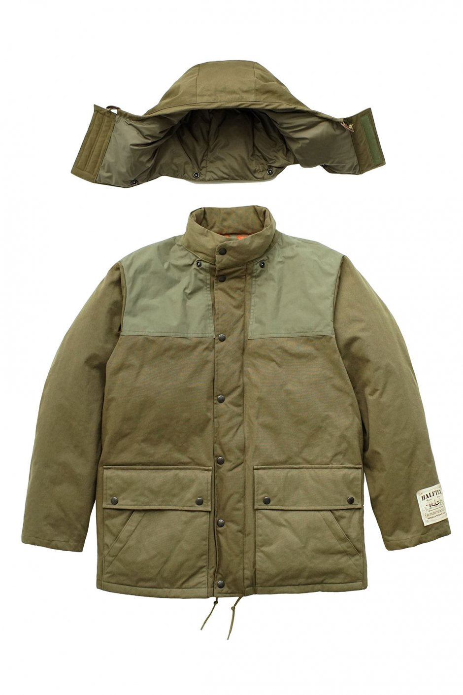 Nigel Cabourn - DONKEY DOWN JACKET HALFTEX - OLIVE