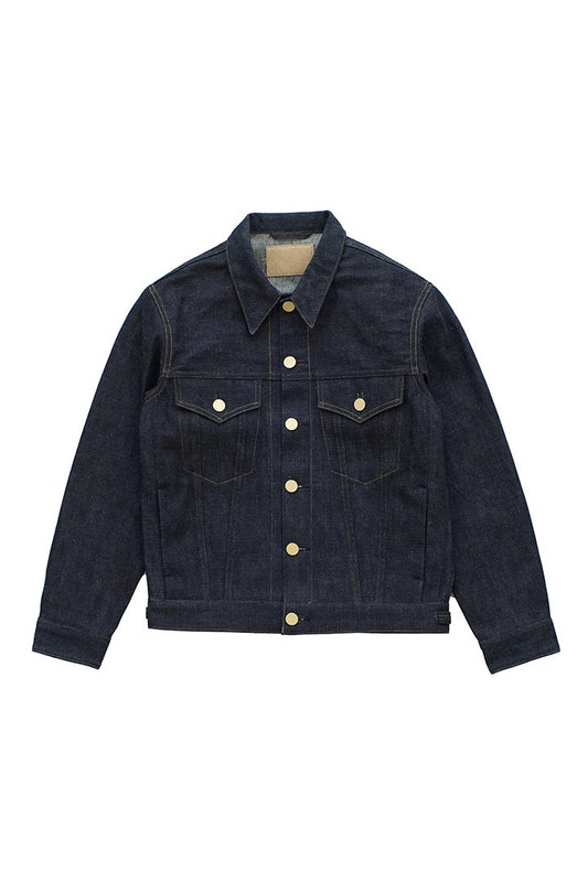 WRYHT - FRENCH COLLAR JEAN JACKET- INDIGO LAW