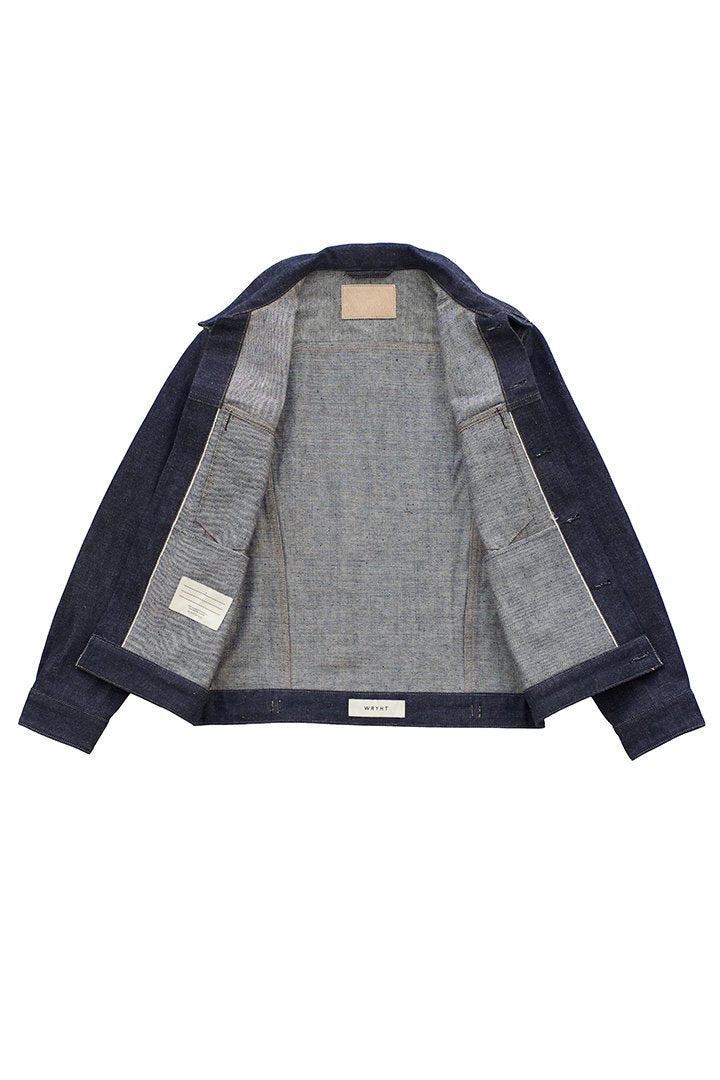 WRYHT - FRENCH COLLAR JEAN JACKET- INDIGO LAW