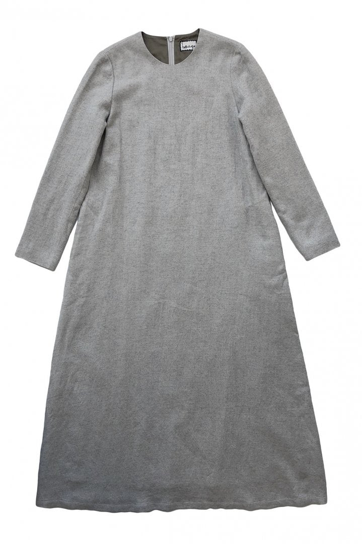 humoresque - PLAIN DRESS - LIGHT GRAY