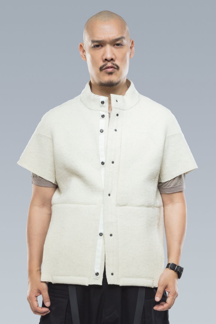 ACRONYM - J65-KM / MERINO MODULAR LINER VEST - WHITE