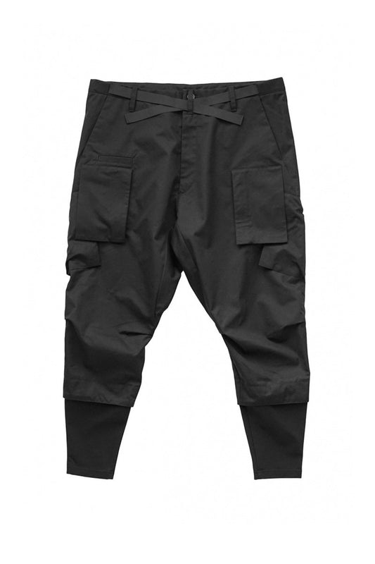 ACRONYM - P23A-S / HD COTTON CARGO DRAWCORD TROUSER - BLK