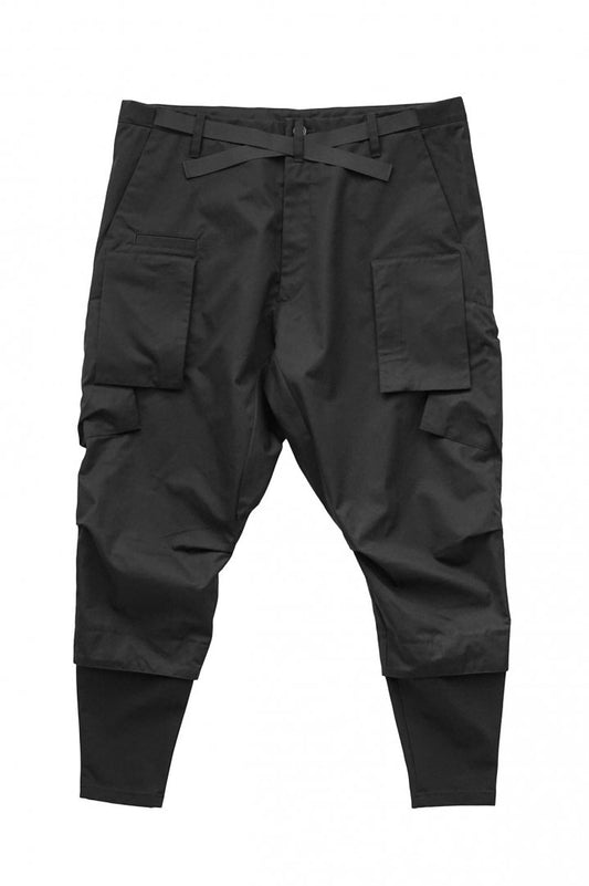 ACRONYM - P23A-S / HD COTTON CARGO DRAWCORD TROUSER - BLK