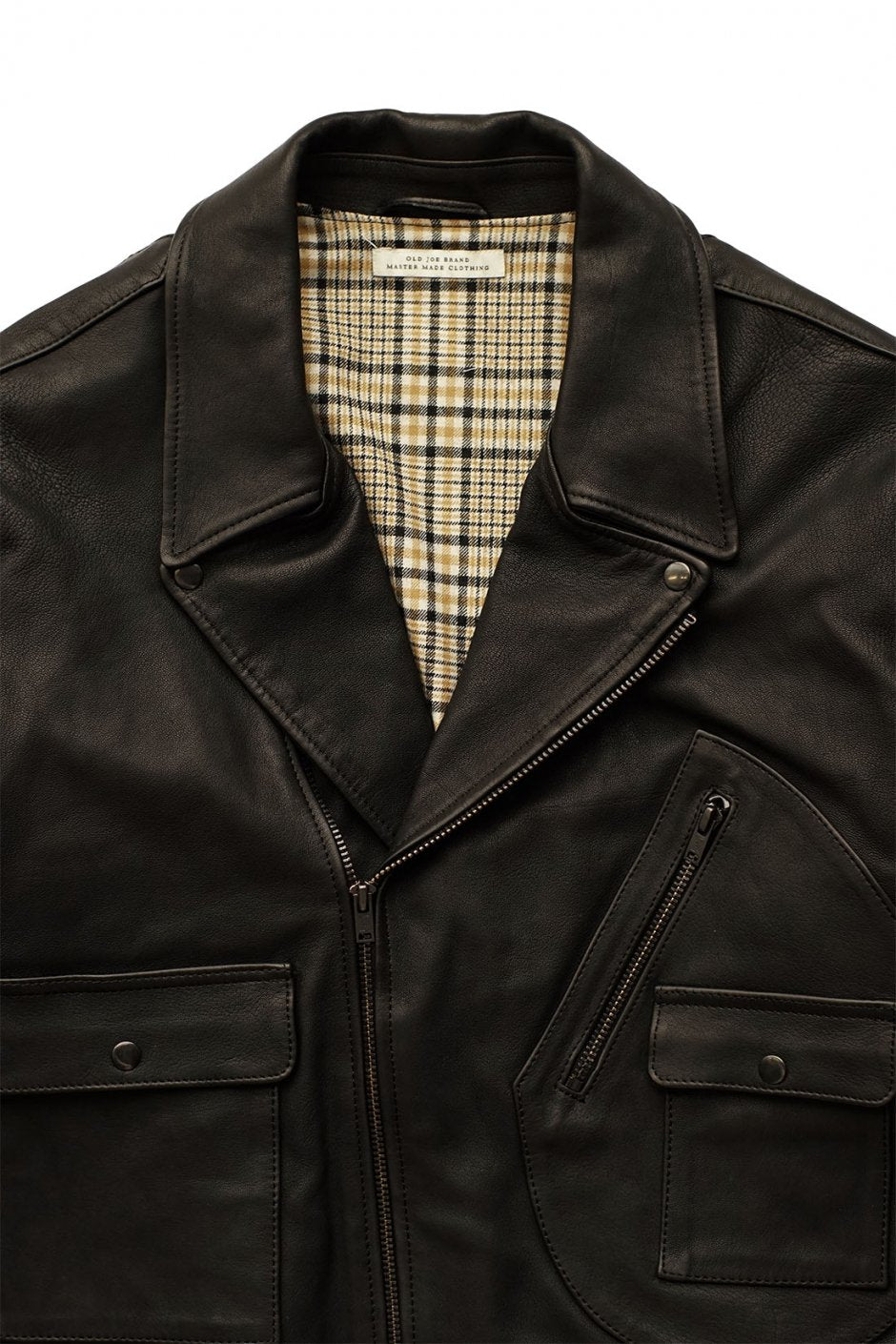 OLD JOE - DOUBLE FRONT MOTO JACKET - BLACK