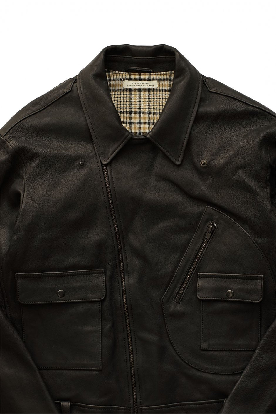 OLD JOE - DOUBLE FRONT MOTO JACKET - BLACK