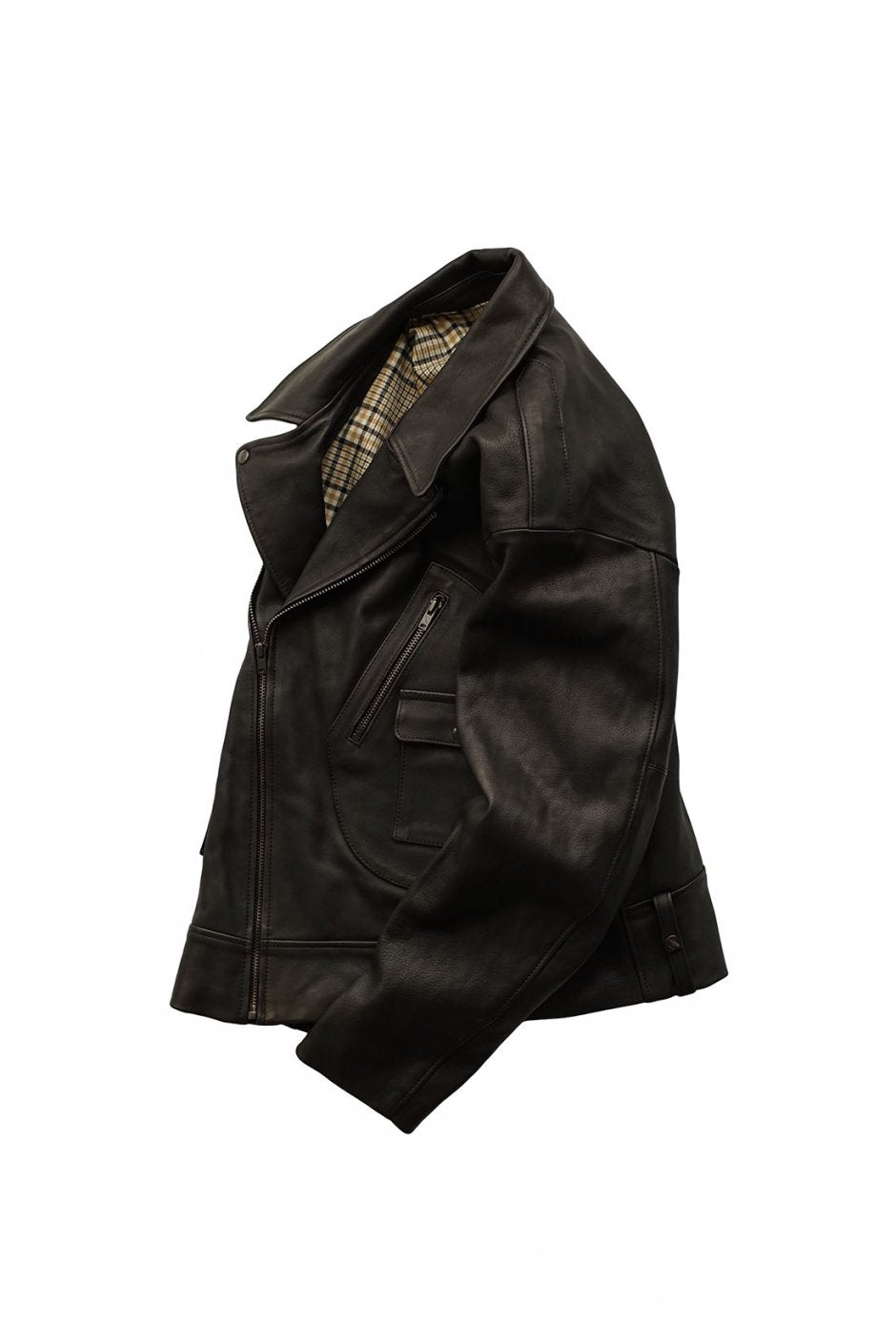 OLD JOE - DOUBLE FRONT MOTO JACKET - BLACK