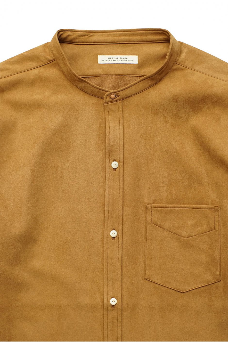 OLD JOE - STUD BUTTON BAND COLLAR SHIRTS - DUNE