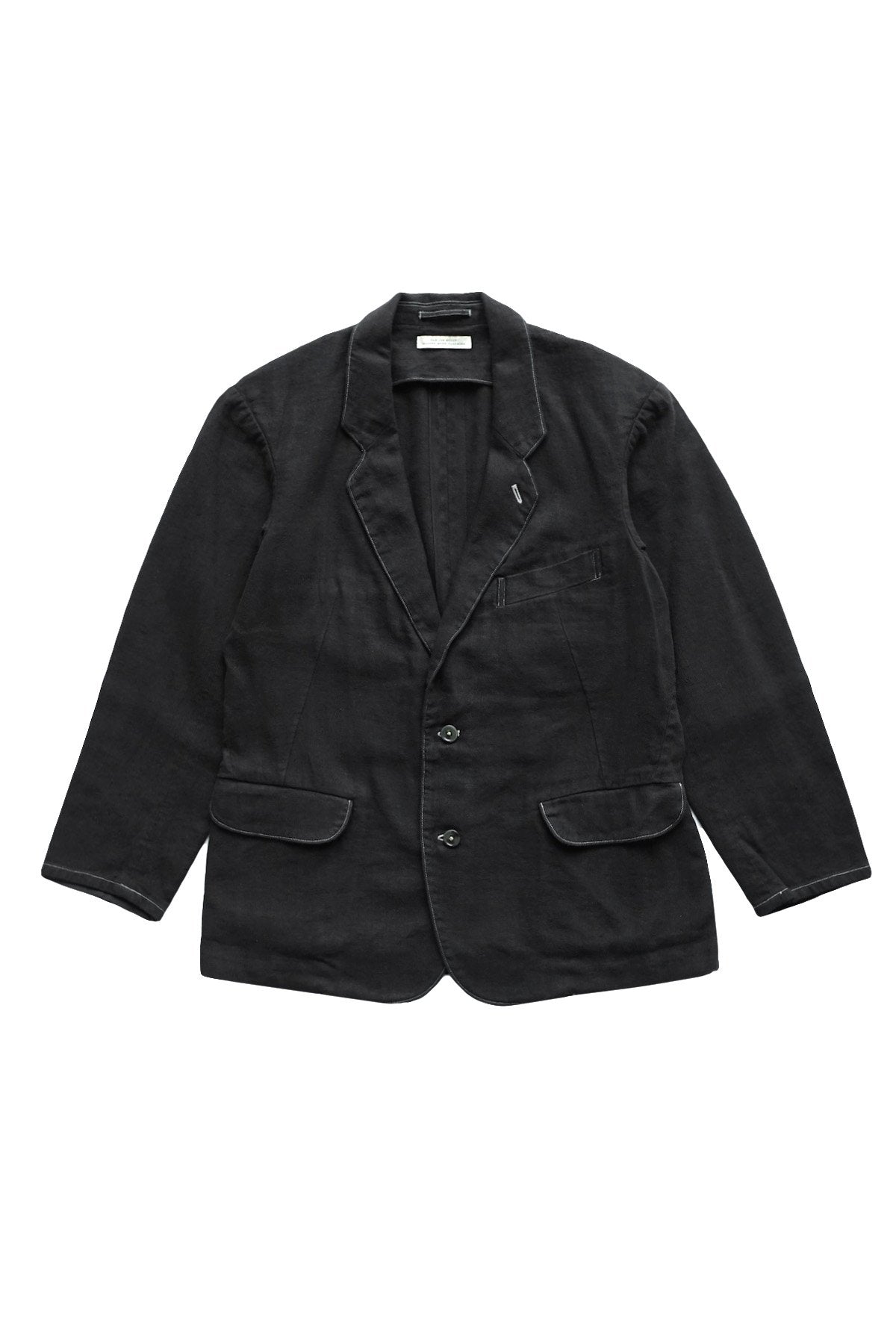 OLD JOE ★★★ - EXCLUSIVE ARTISAN SACK JACKET - IRREGULAR HERRINGBONE BLACK