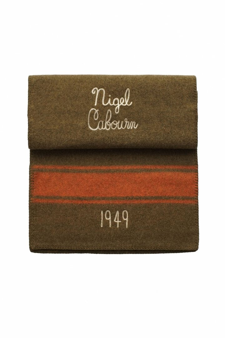 Nigel Cabourn - BLANKET STOLE - OLIVE