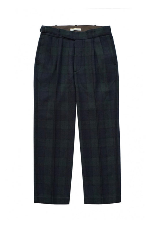 OLD JOE - SIDE BUCKLE GRUKHA TROUSER - BLACK WATCH PLAID