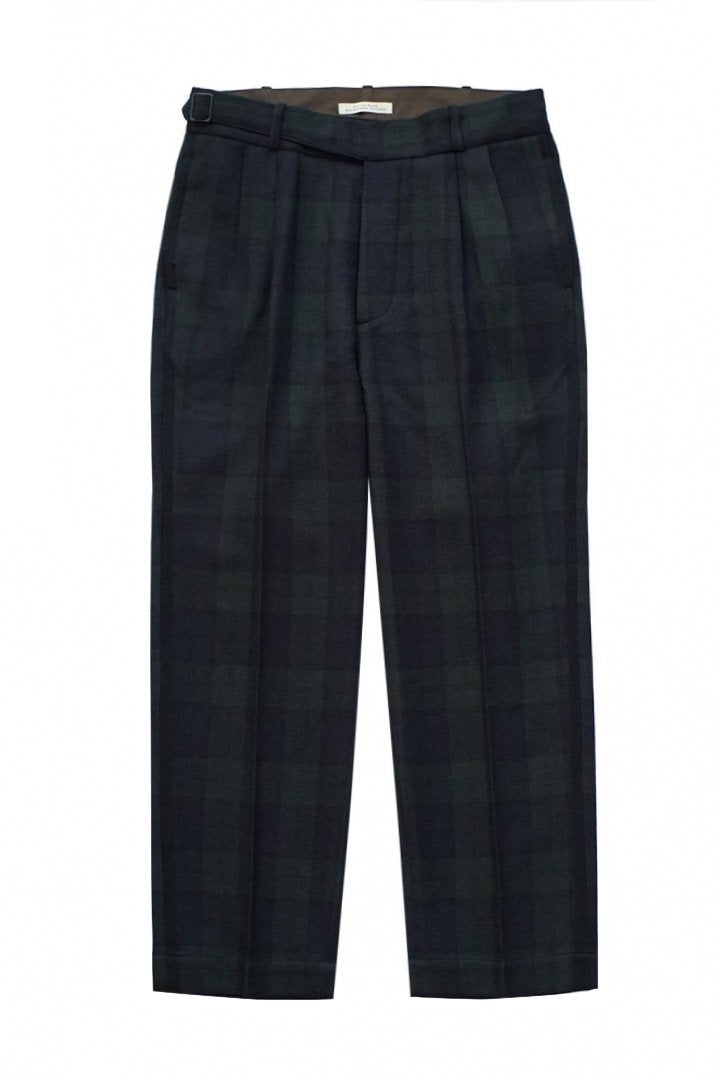 OLD JOE - SIDE BUCKLE GRUKHA TROUSER - BLACK WATCH PLAID