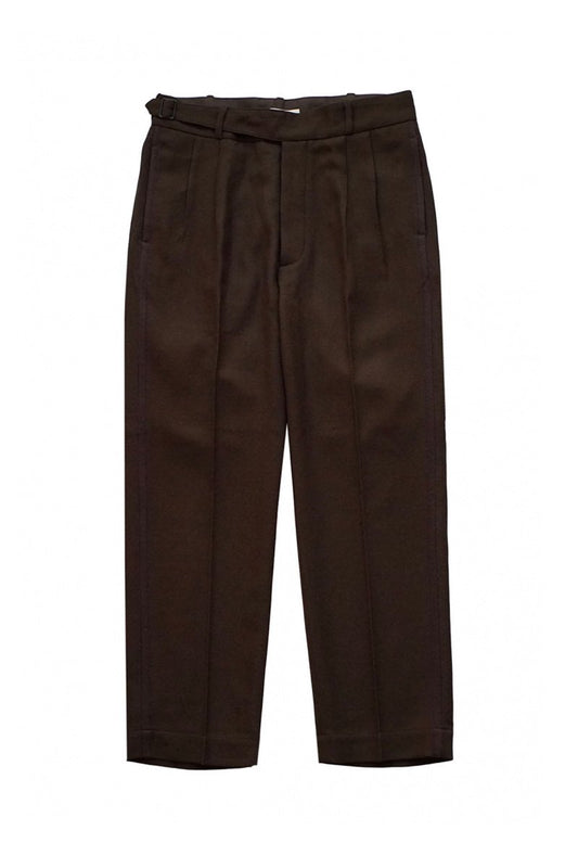 OLD JOE - SIDE BUCKLE GRUKHA TROUSER - ESPRESSO