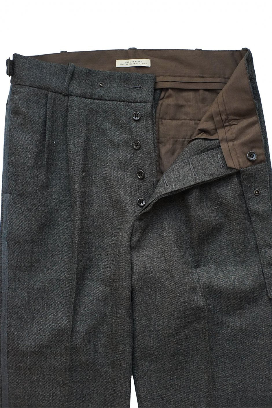 OLD JOE - SIDE BUCKLE GRUKHA TROUSER - STONE