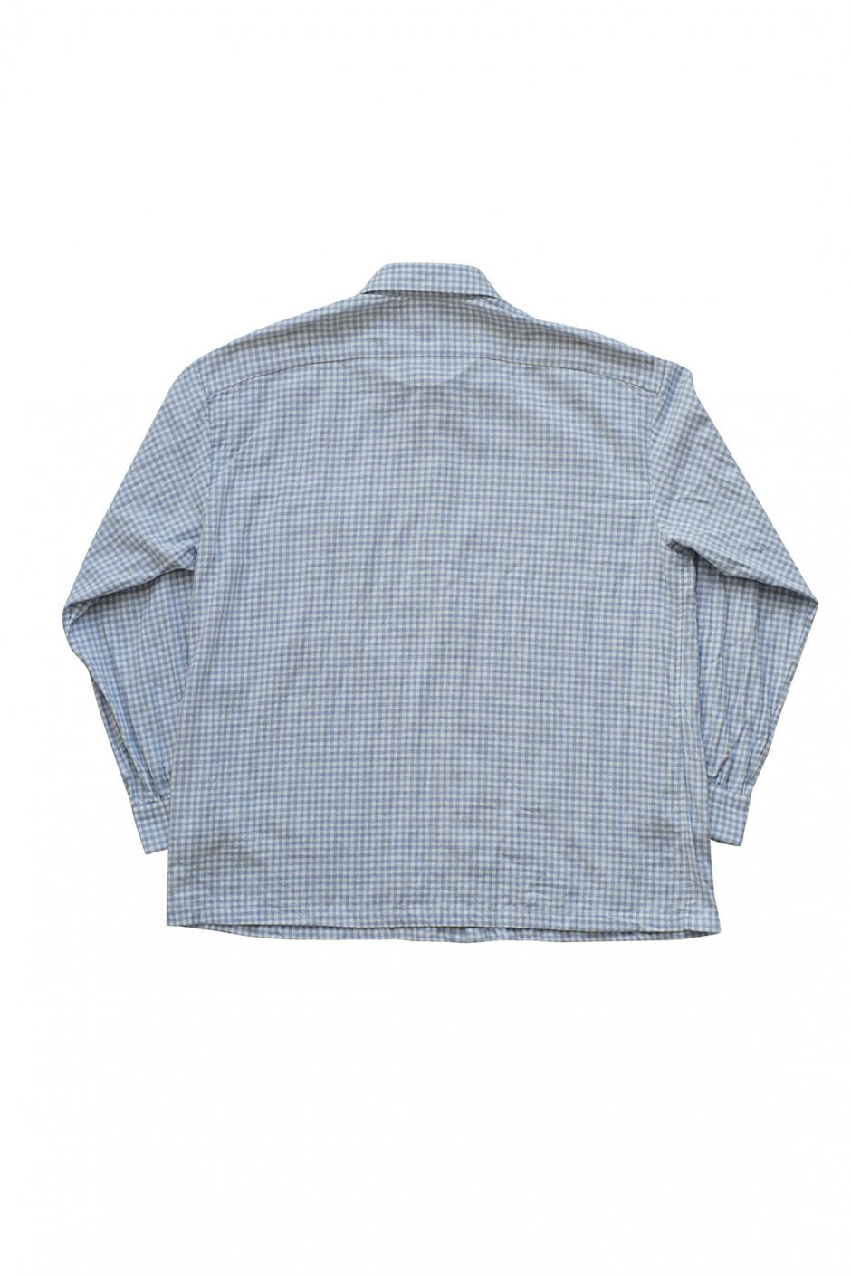 Porter Classic - CASHMERE COTTON SHIRT - GINGHAM BLUE