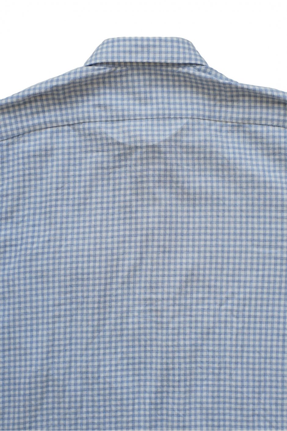 Porter Classic - CASHMERE COTTON SHIRT - GINGHAM BLUE