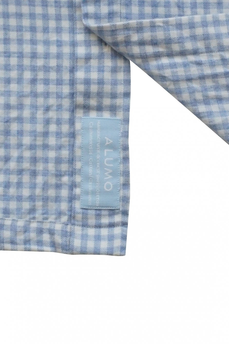 Porter Classic - CASHMERE COTTON SHIRT - GINGHAM BLUE