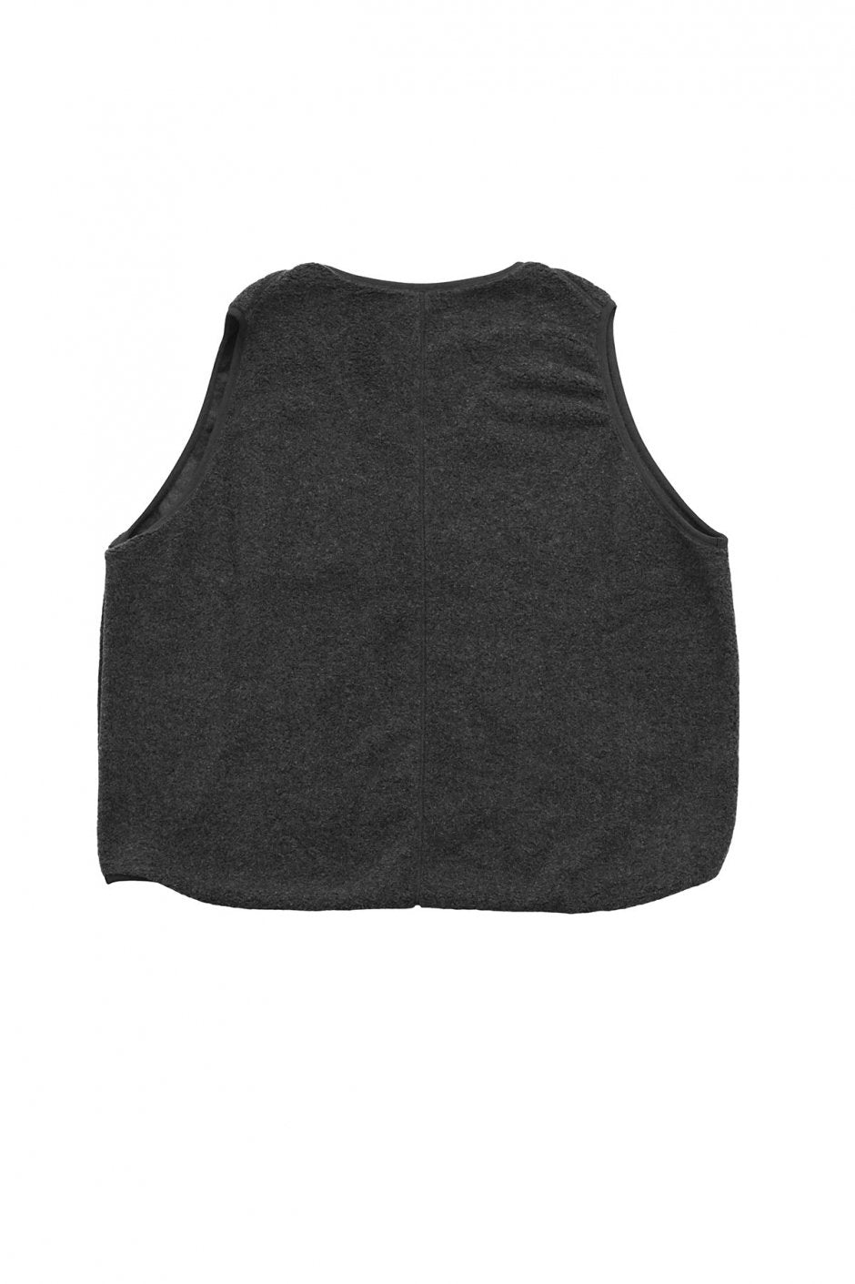 Porter Classic - CASHMERE PILE REVERSIBLE VEST - GRAY