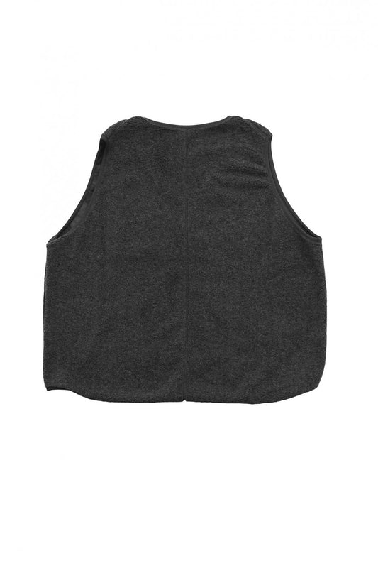 Porter Classic - CASHMERE PILE REVERSIBLE VEST - GRAY