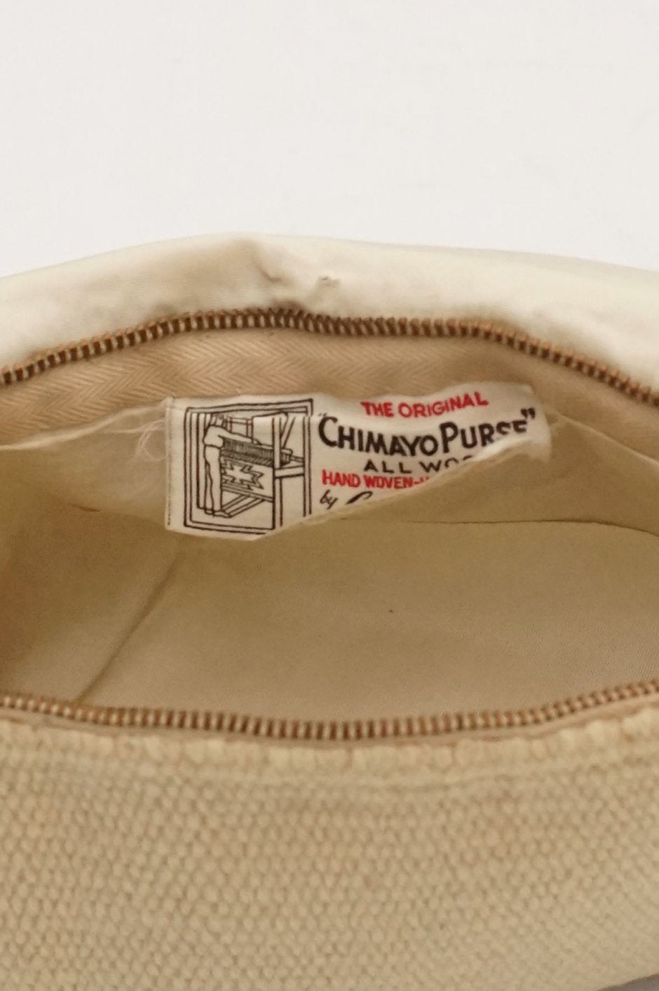 1940s~50s VINTAGE CHIMAYO PURSE WHITE