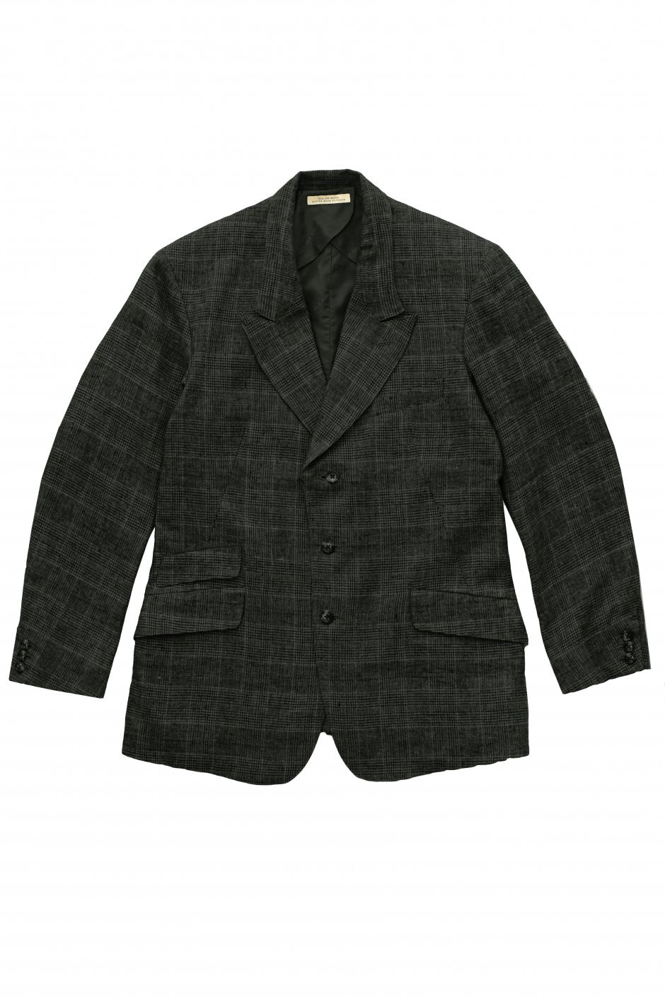 OLD JOE - PEAKED RAPEL ARTISAN SACK JACKET - GLEN CHECK GRAPHITE