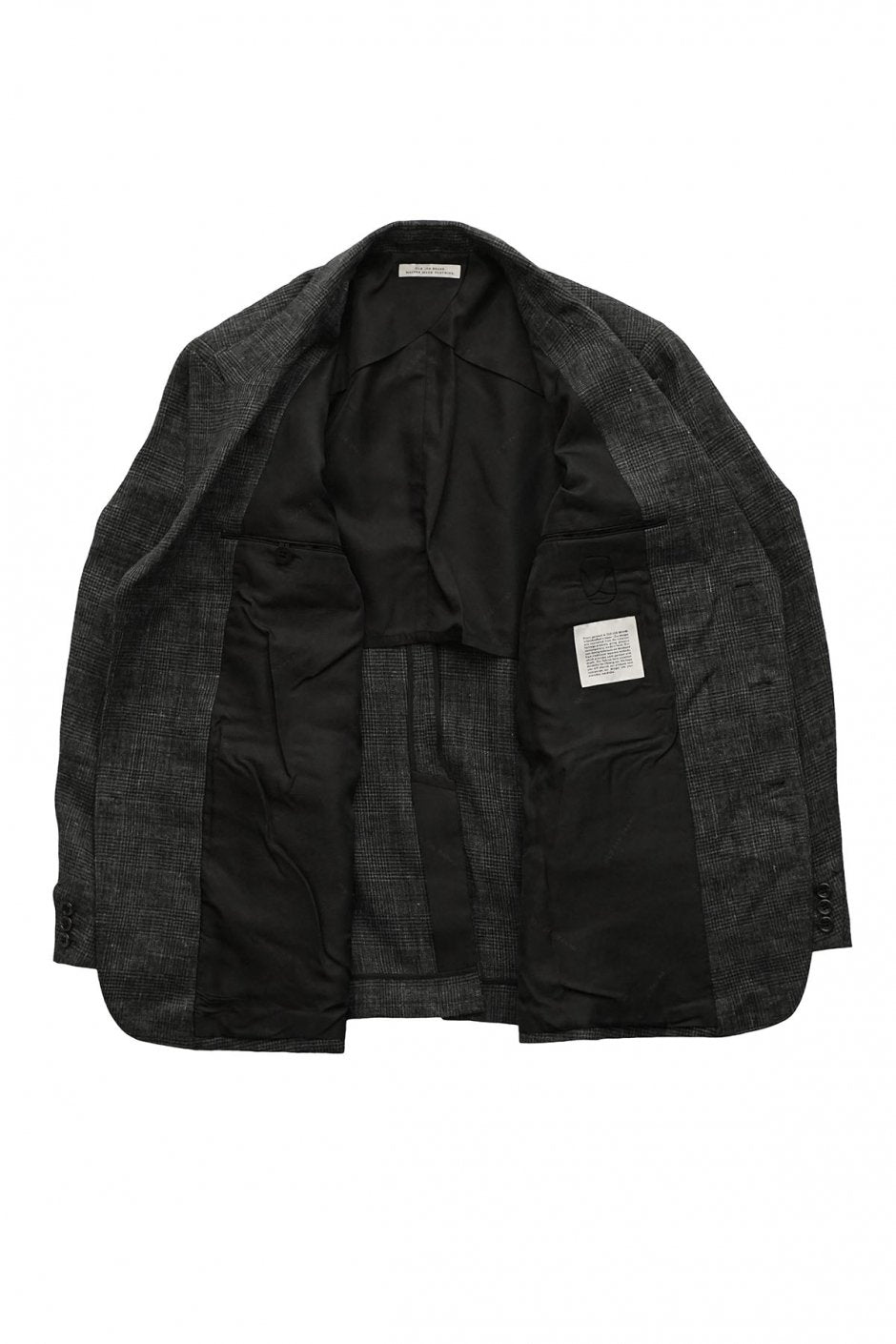 OLD JOE - PEAKED RAPEL ARTISAN SACK JACKET - GLEN CHECK GRAPHITE