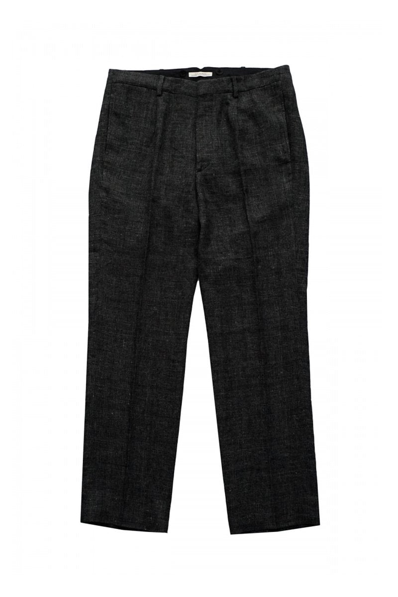 OLD JOE - ARTISAN SACK TROUSER - GLEN CHECK GRAPHITE