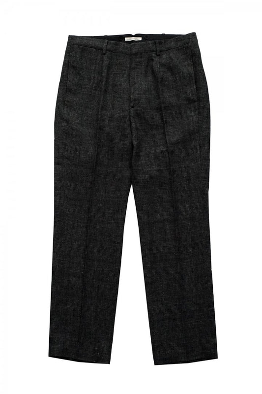 OLD JOE - ARTISAN SACK TROUSER - GLEN CHECK GRAPHITE