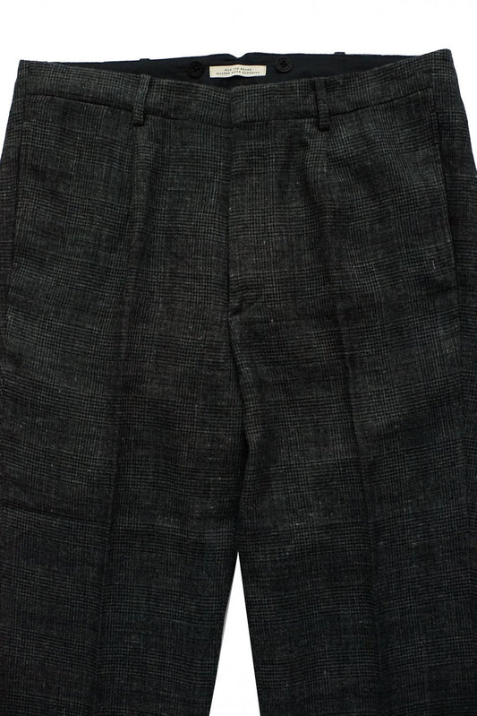 OLD JOE - ARTISAN SACK TROUSER - GLEN CHECK GRAPHITE