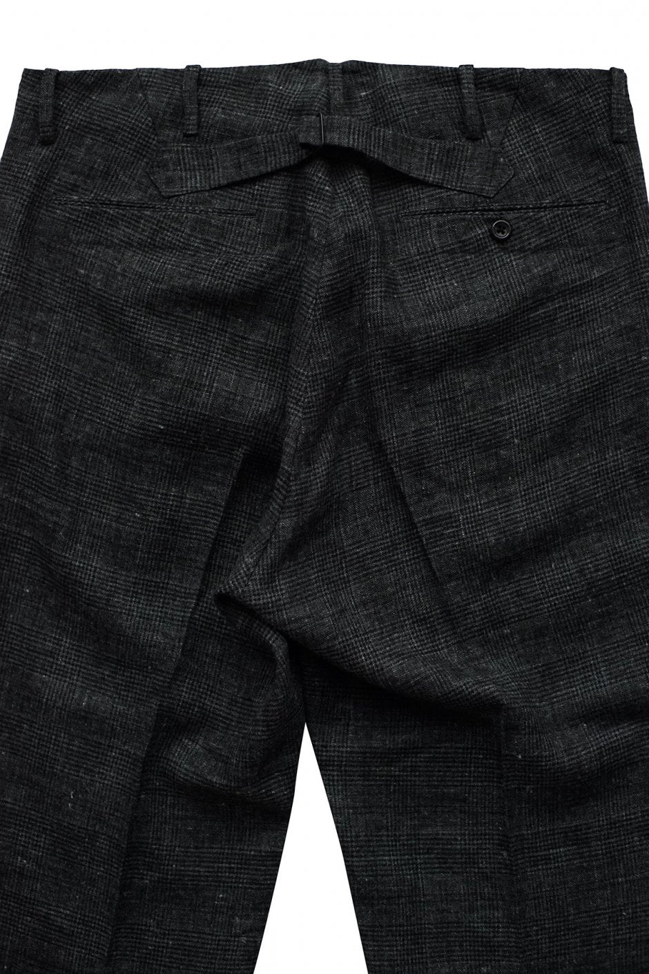 OLD JOE - ARTISAN SACK TROUSER - GLEN CHECK GRAPHITE