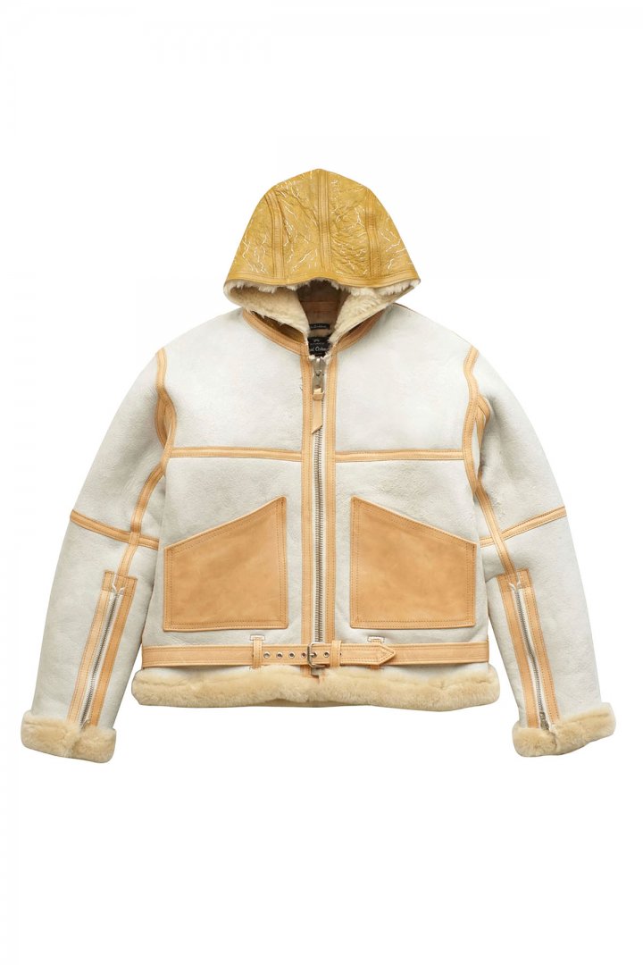 Nigel Cabourn - DROPZONE SHEEPSKIN - WHITE