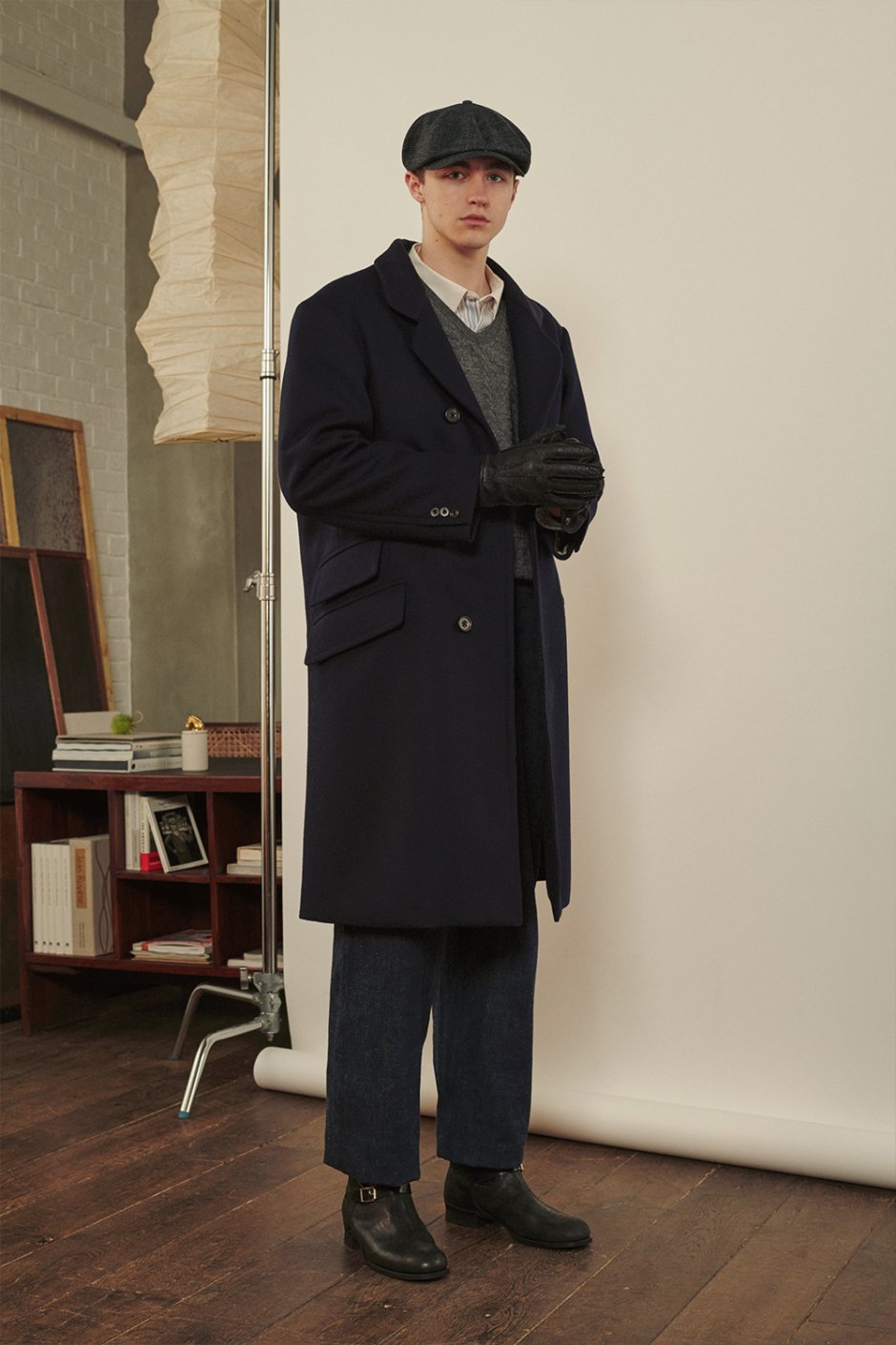 OLD JOE - CRONBIE COAT - BLACK NAVY