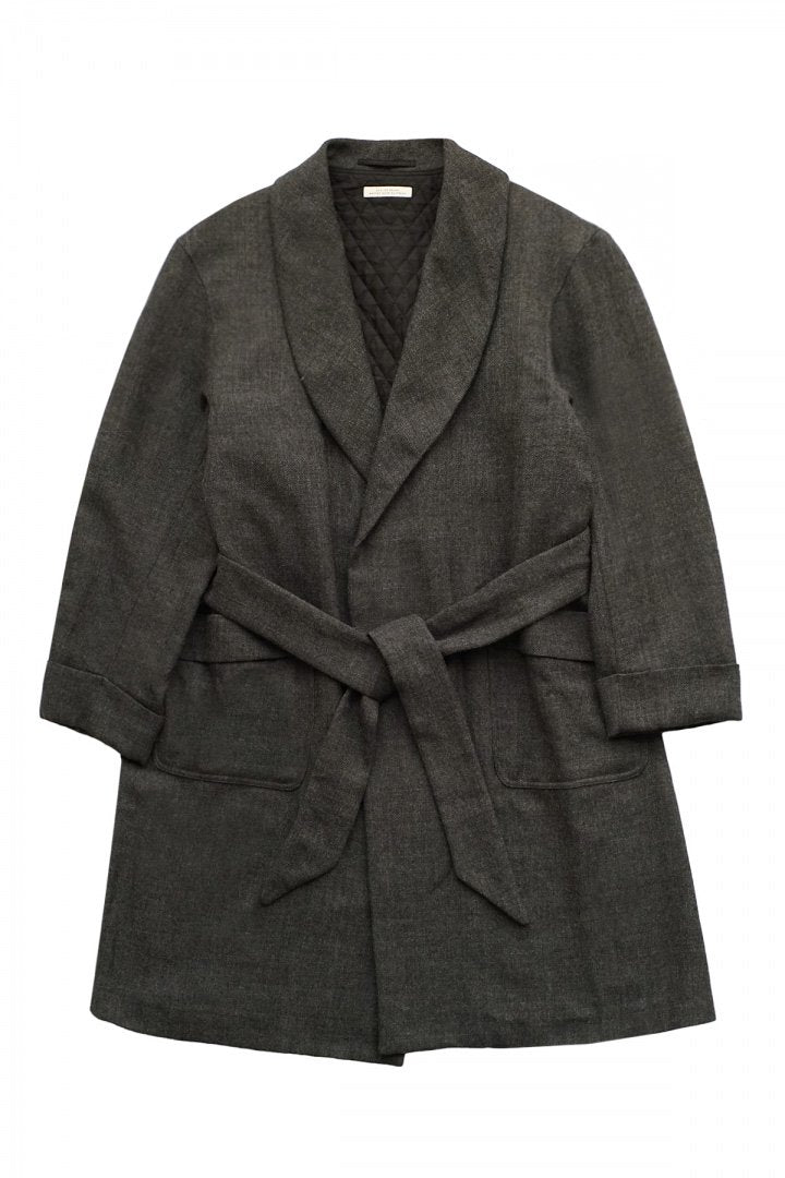 OLD JOE ★★★ - BELTED SMOKING COAT - STONE