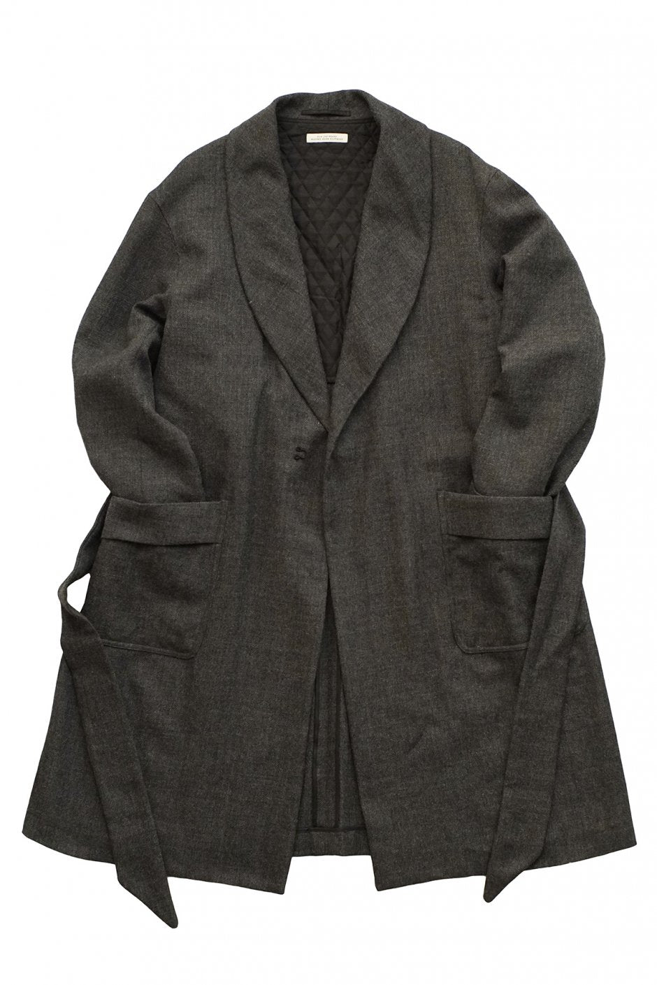 OLD JOE ★★★ - BELTED SMOKING COAT - STONE