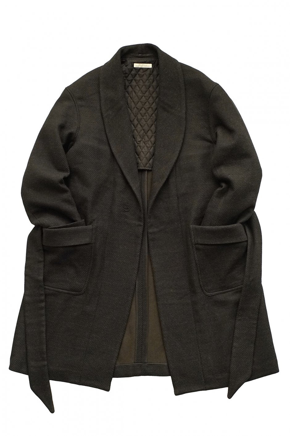 OLD JOE - BELTED SMOKING COAT - FRENCH TWILL