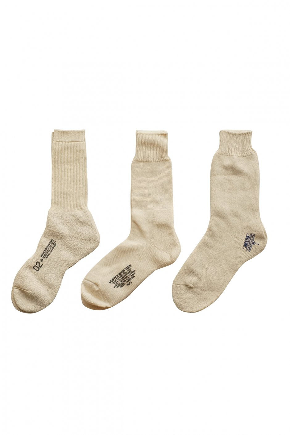 Nigel Cabourn - 3-PACK ARMY SOCKS - IVORY