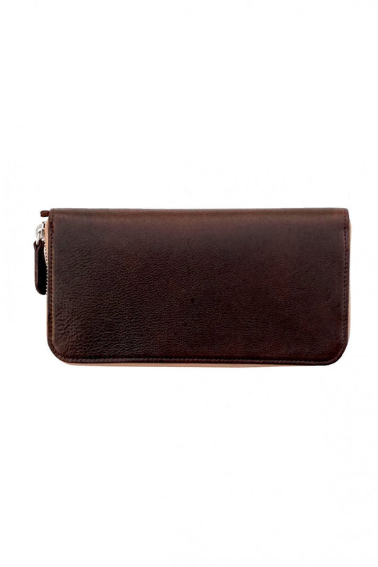 OLD JOE - LONG ZIP WALLET - ESPRESSO