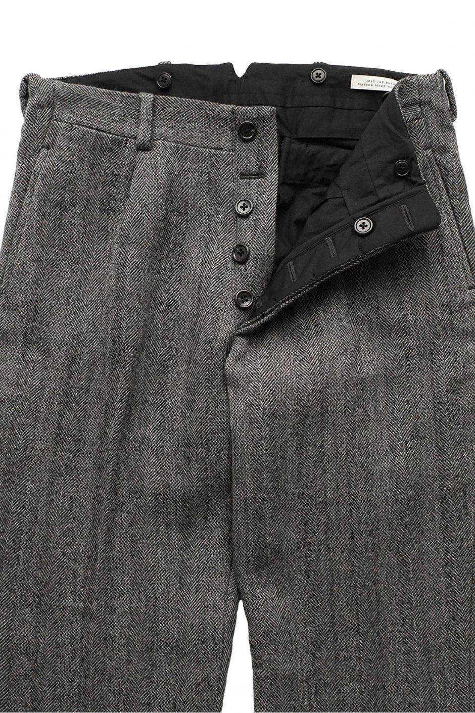 OLD JOE ★★★ - EXCLUSIVE ARTISAN SACK TROUSER - OATMEAL HERRINGBONE