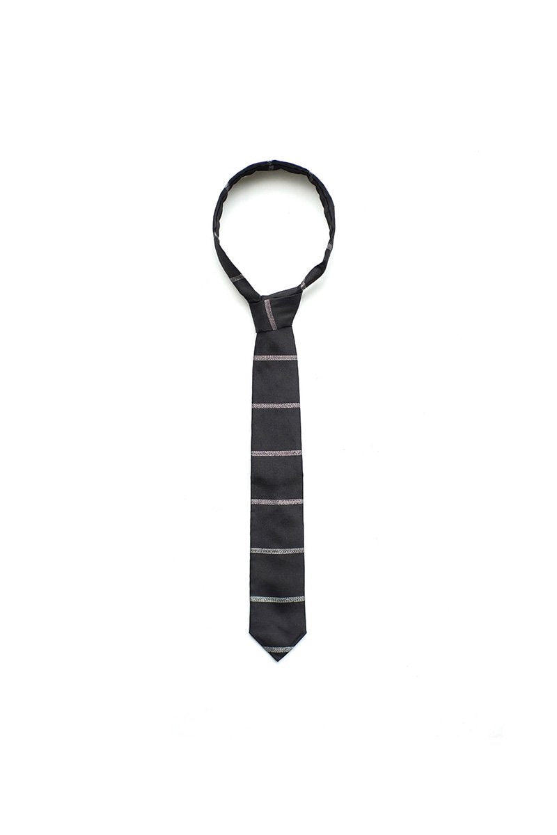 Porter Classic - OHSHIMA TSUMUGI NECK TIE - BLACK