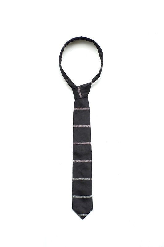 Porter Classic - OHSHIMA TSUMUGI NECK TIE - BLACK