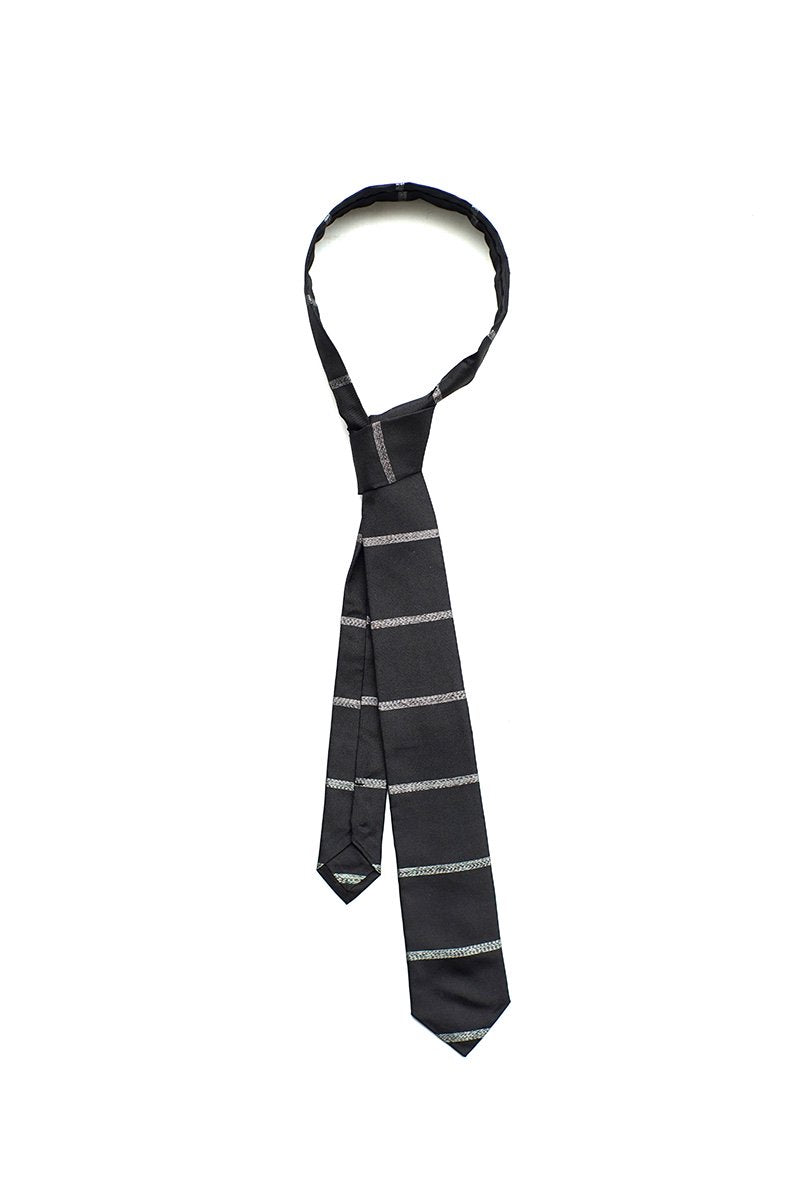 Porter Classic - OHSHIMA TSUMUGI NECK TIE - BLACK