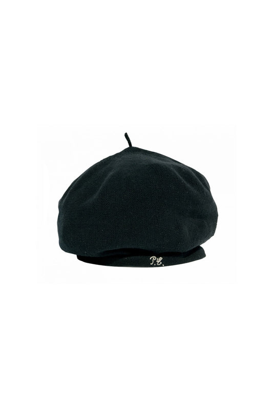 Porter Classic - HAND WORK KNIT BERET - BLACK