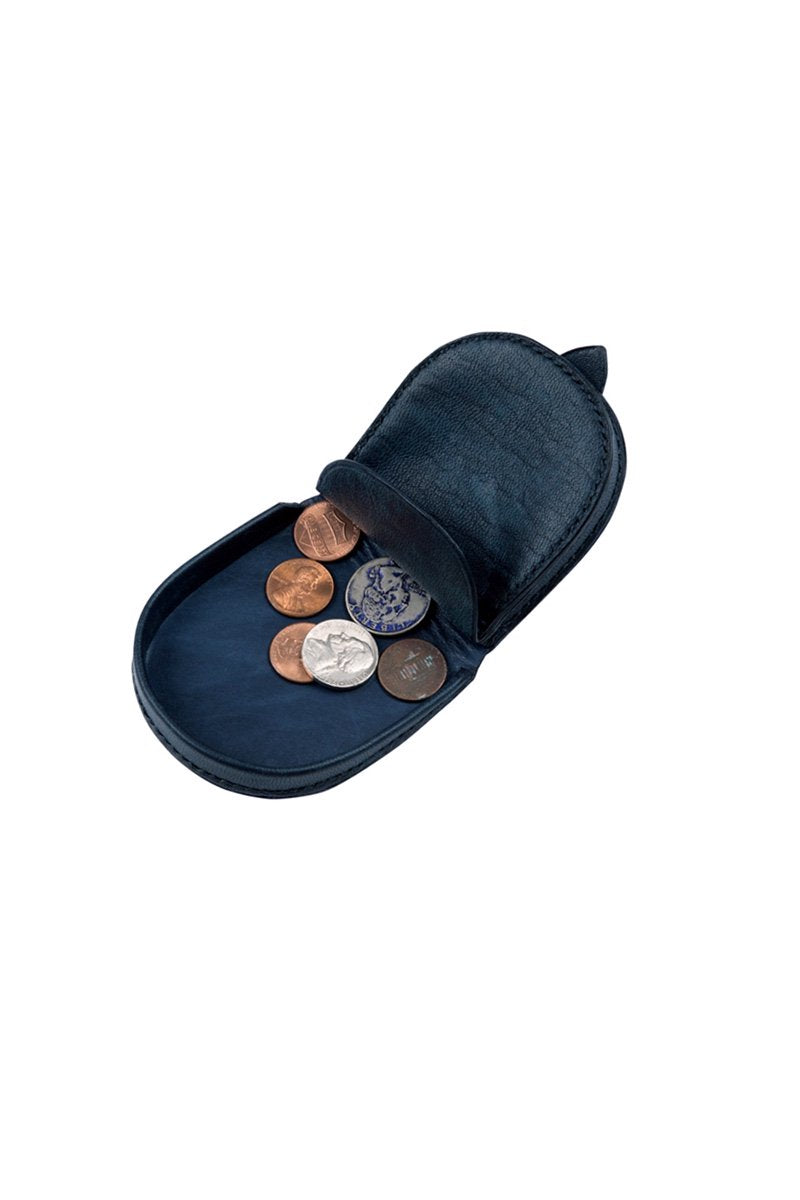 Porter Classic - LEATHER COIN CASE - NAVY