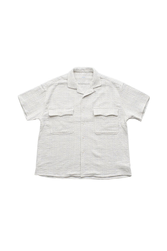 Porter Classic - SASHIKO SUPER LIGHT KEROUAC SHIRT - WHITE