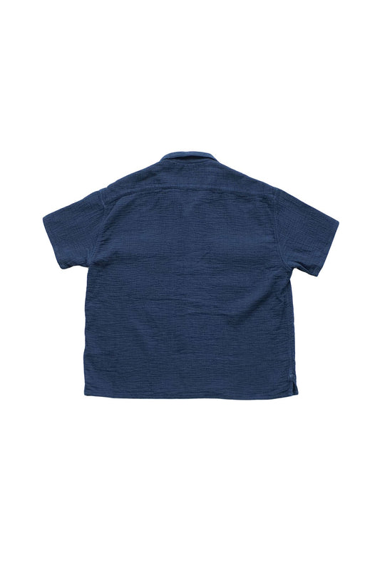 Porter Classic - SASHIKO SUPER LIGHT KEROUAC SHIRT - NEW BLUE