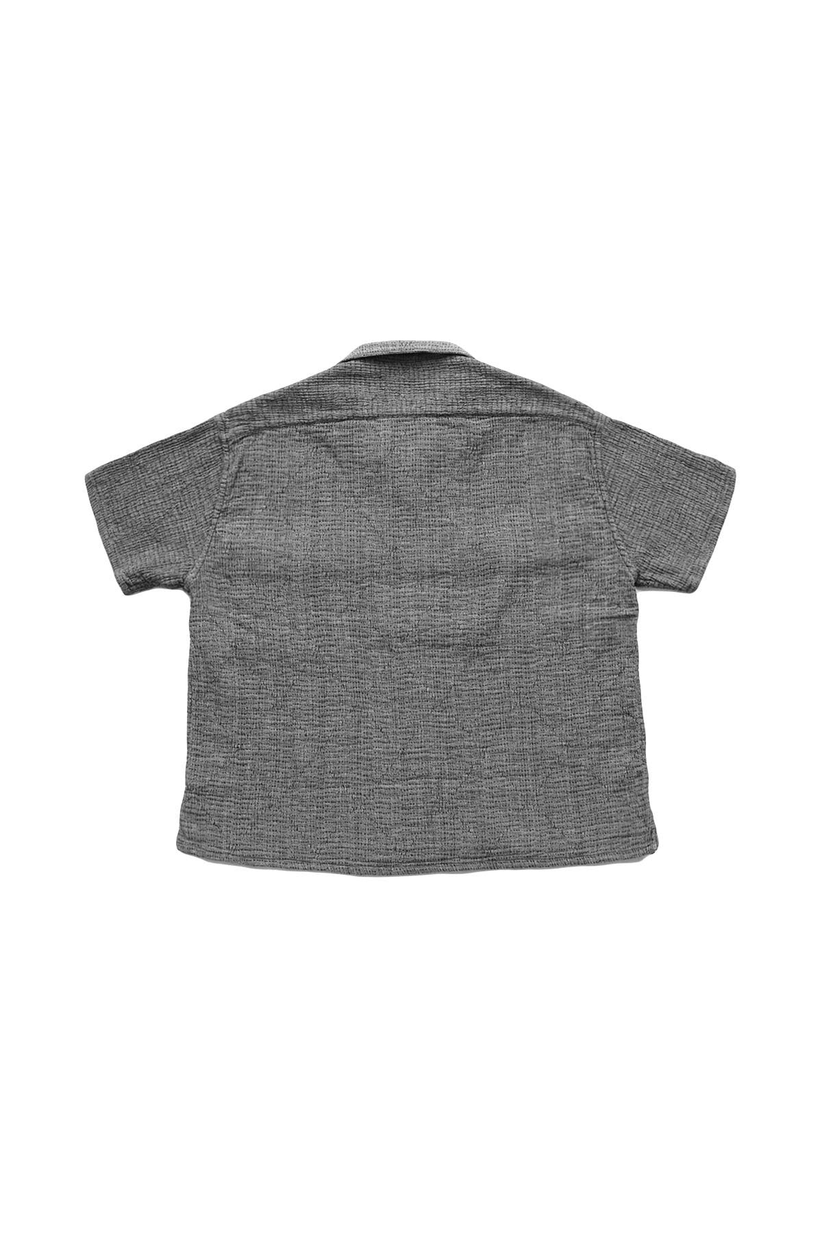 Porter Classic - SASHIKO SUPER LIGHT KEROUAC SHIRT - GRAY