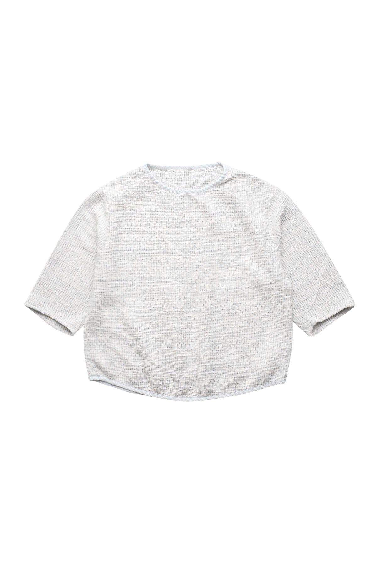 Porter Classic - SASHIKO SUPER LIGHT SWEAT SHIRT - WHITE