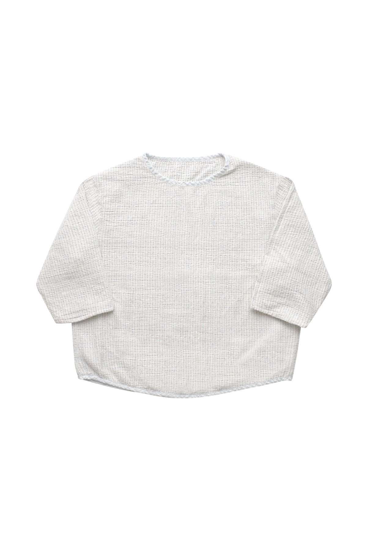 Porter Classic - SASHIKO SUPER LIGHT SWEAT SHIRT - WHITE