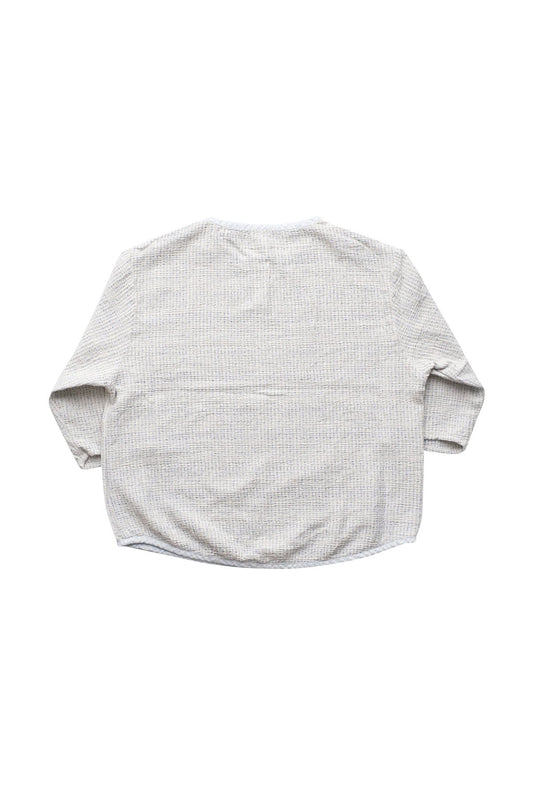 Porter Classic - SASHIKO SUPER LIGHT SWEAT SHIRT - WHITE