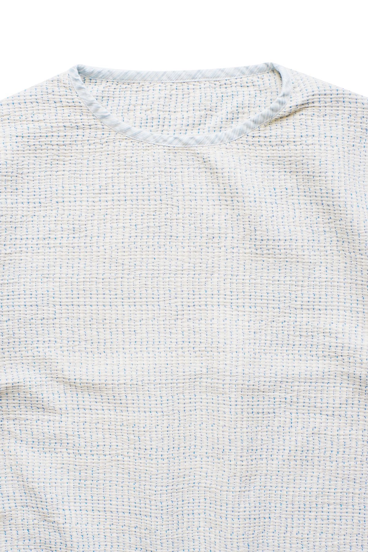 Porter Classic - SASHIKO SUPER LIGHT SWEAT SHIRT - WHITE